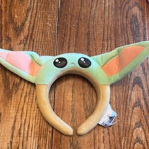 Disney Parks Star Wars Mandalorian Baby Grogu Yoda Ear Headband Adult Plush